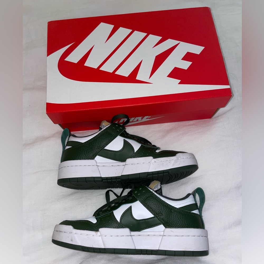 Nike Dunk Low Disrupt- Dark Green - Sz 8 (women’s)